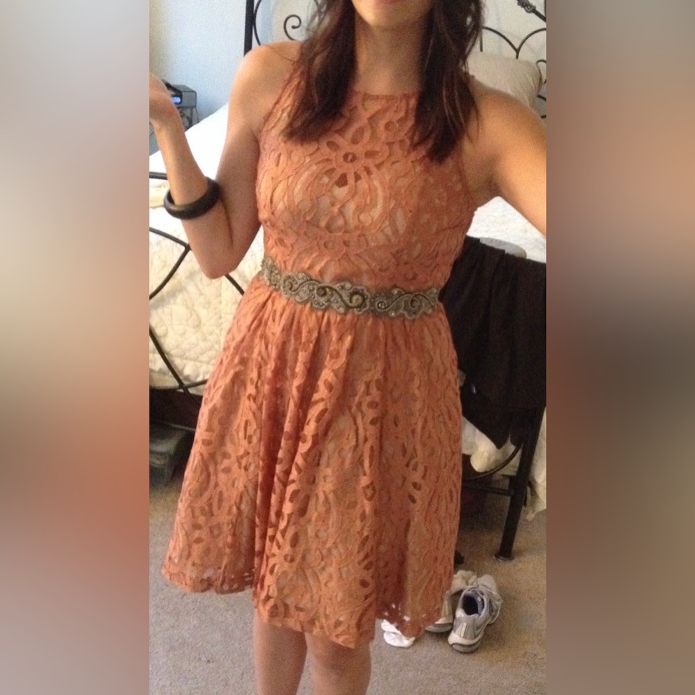 Plenty By Tracy Reese - mauve lace dress